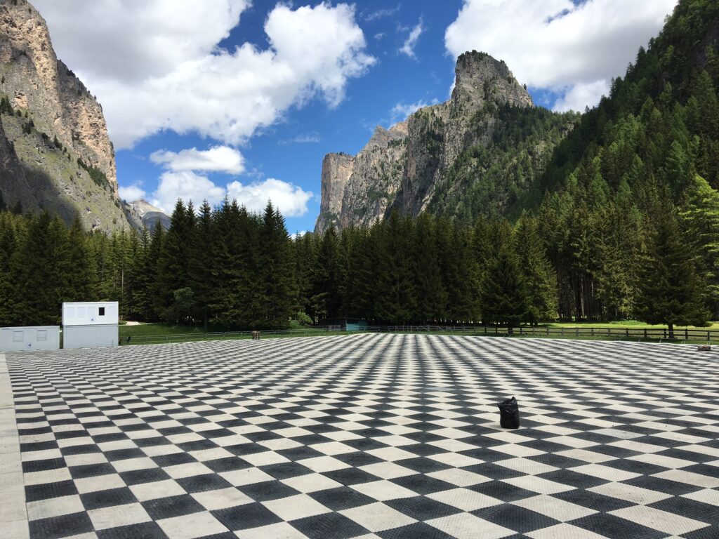 Turniermatten verlegt